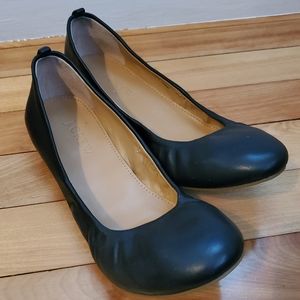 Leather Ballet Flats J Crew Black 6.5